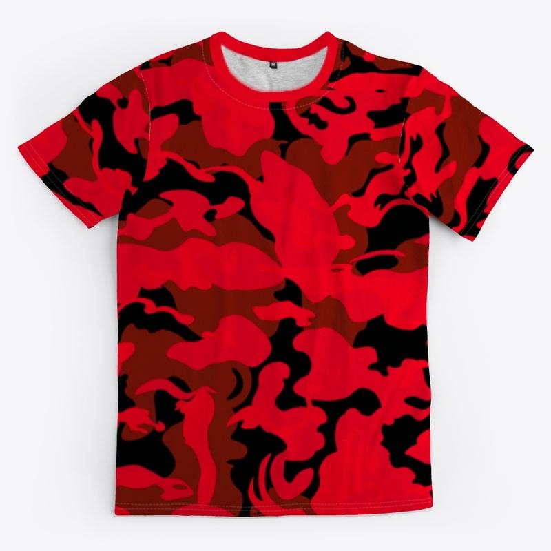 Camouflage Flame Red - Dark Red