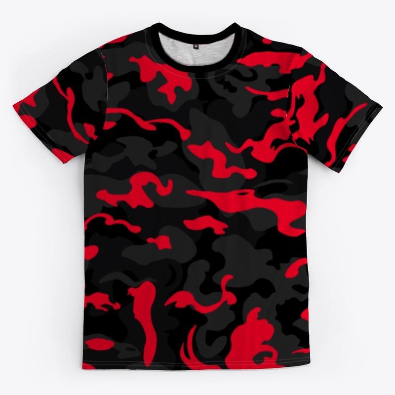 Camouflage - Black Red