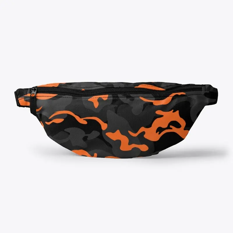 Camouflage Black Orange