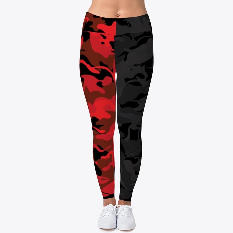 Camo Split - Red Black